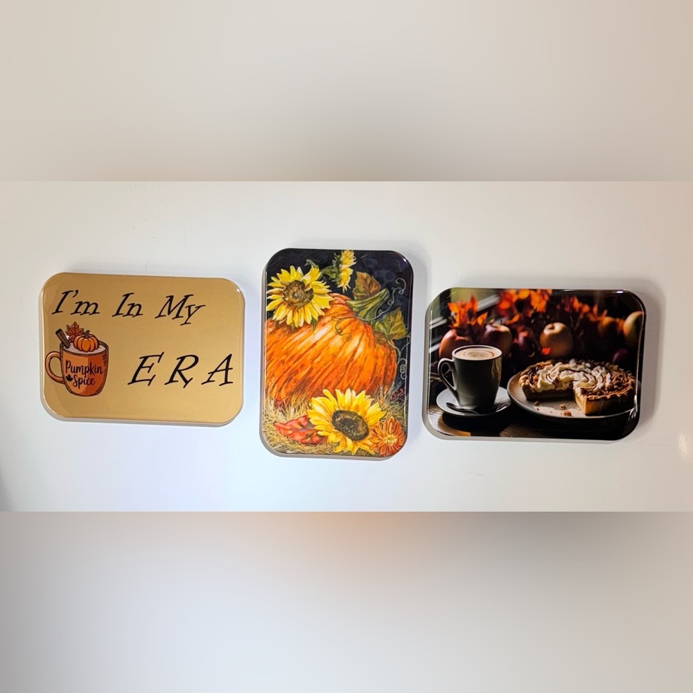 Pumpkin Spice Era Autumn Fall Fridge/Locker Magnets